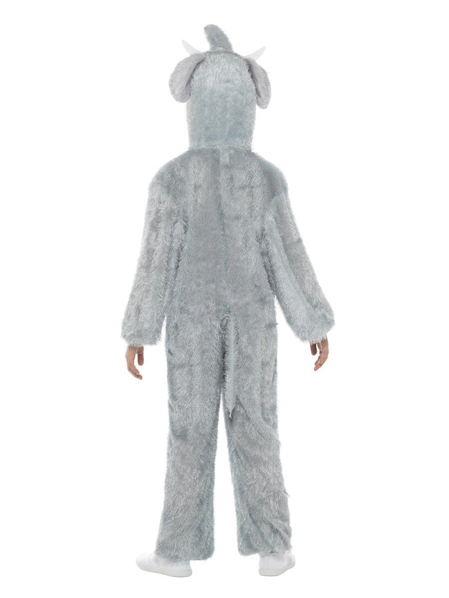 Elephant Costume Kids Grey White Jumpsuit_3