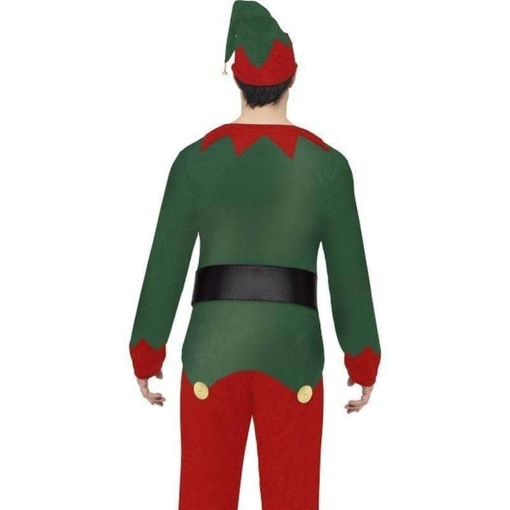 Elf Costume, Red And Green Top Trousers Hat Belt_2