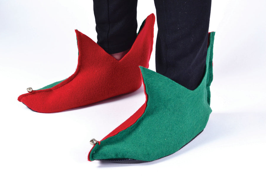 Elf Shoes Flet Green Red Costume Accessories Unisex_1