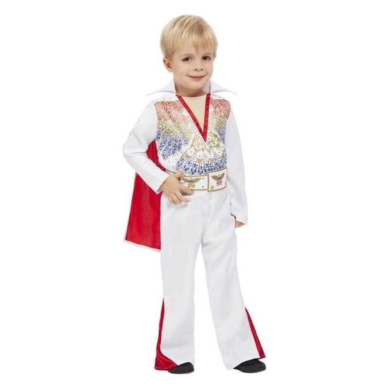 Elvis Presley King of Rock Toddler Costume Red White Jumpsuit_2