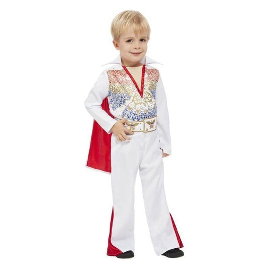 Elvis Presley King of Rock Toddler Costume Red White Jumpsuit 2