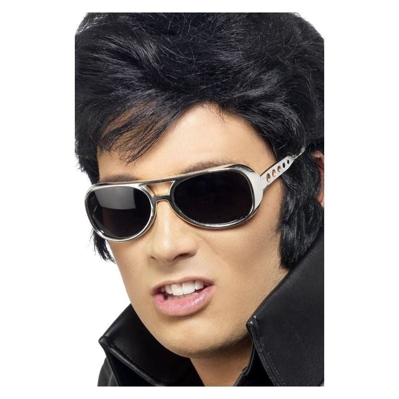 Elvis Shades Adult Silver_2