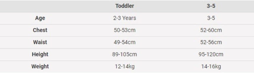 Size Chart Emma Wiggle Costume Kids 30th Anniversary