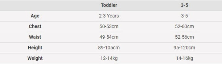 Size Chart Emma Wiggle Costume Kids 30th Anniversary
