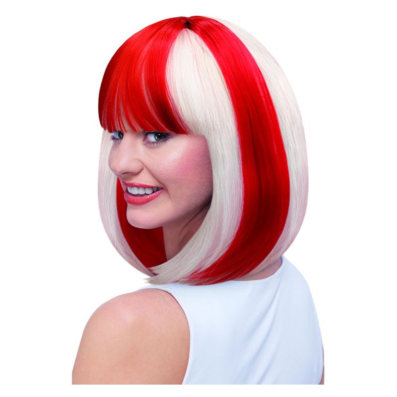 England Lola Wig White Red Adult Costume Accessory_1