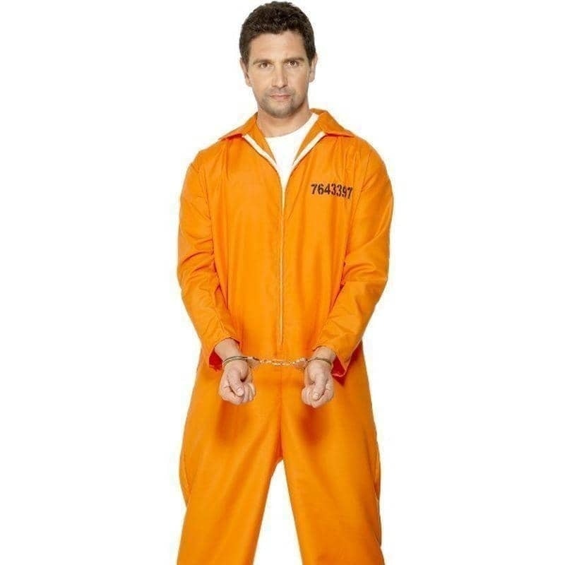 Escaped Prisoner Costume Adult Orange_1