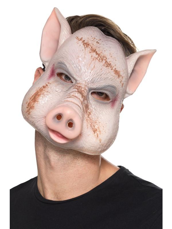 Evil Pig Killer Mask Adult Pink_1