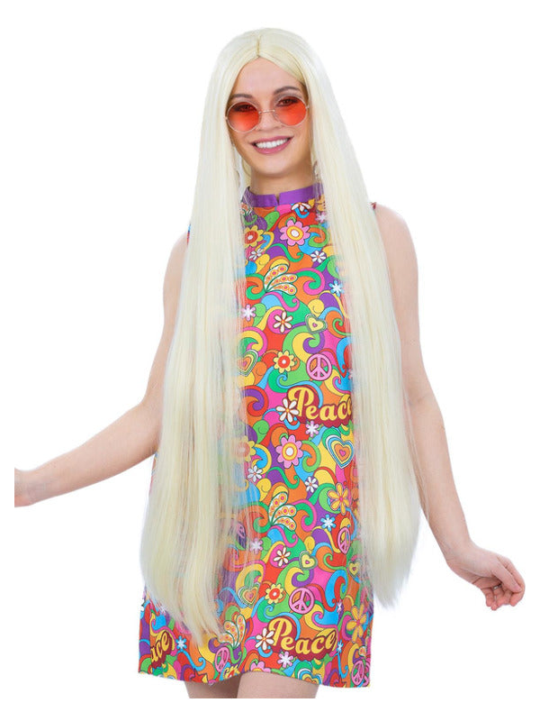 Extra Long Hippie Wig Blonde_1