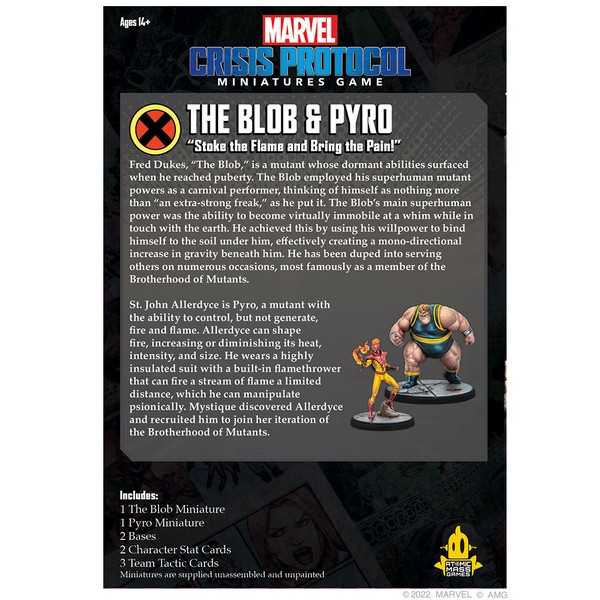 Marvel Crisis Protocol The Blob and Pyro Character Pack New Mutant Additions 7