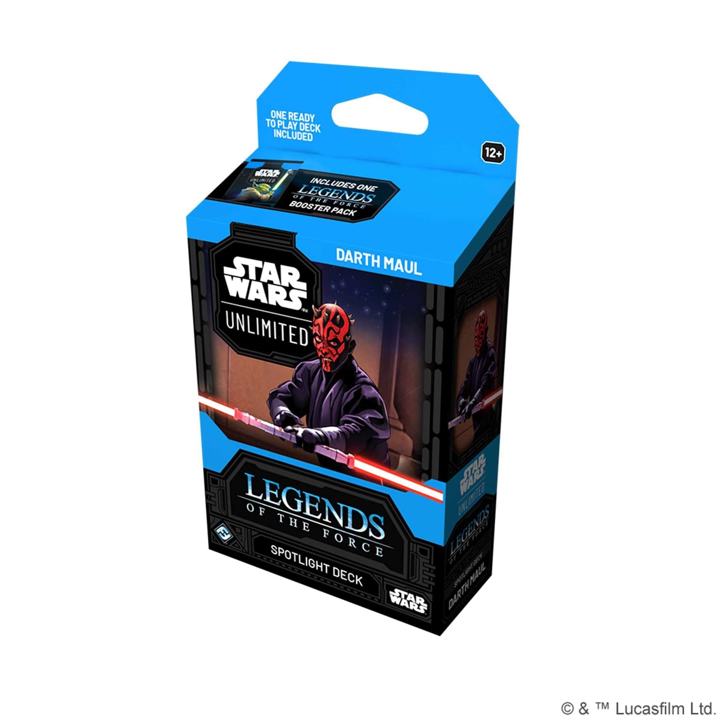 Star Wars Unlimited Spotlight Deck Darth Maul and Quigonjinn Legends of the Force Display 3