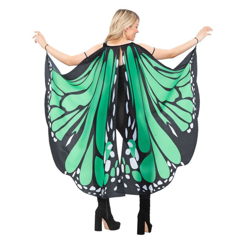 Fabric Butterfly Wings Green Adult_1
