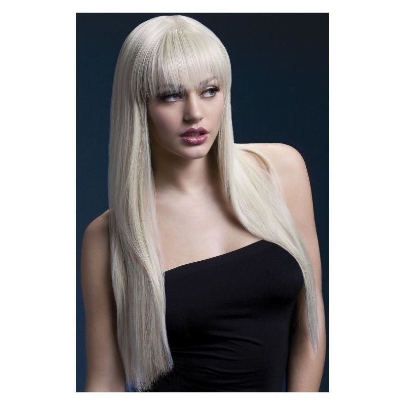 Fever Jessica Wig Adult Blonde Long Fringe_2
