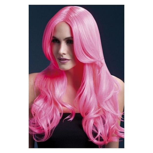 Fever Khloe Wig Adult Neon Pink 2