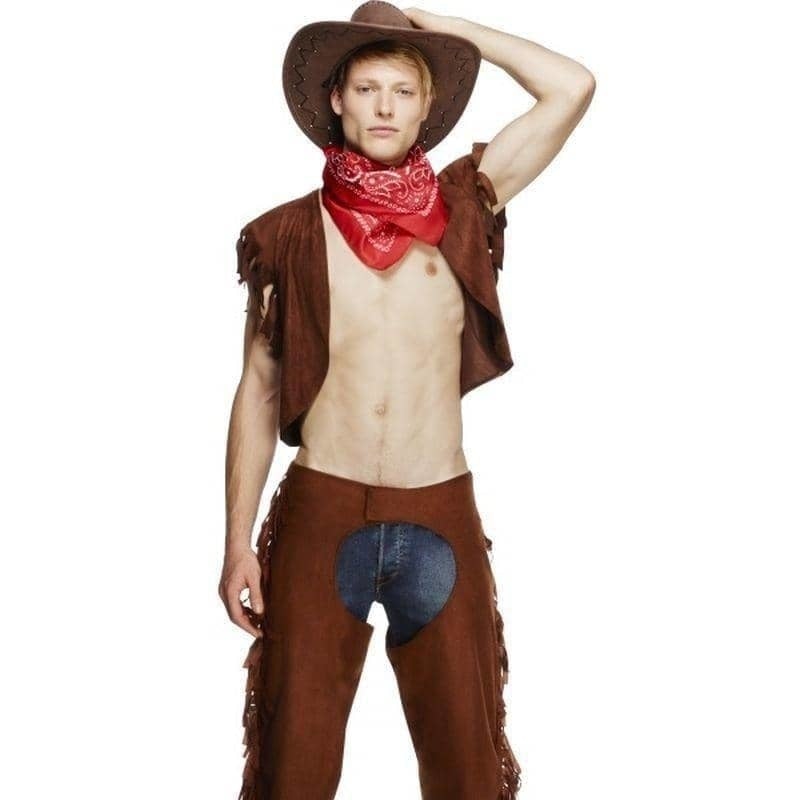 Fever Male Ride Em High Cowboy Costume Adult Brown_1