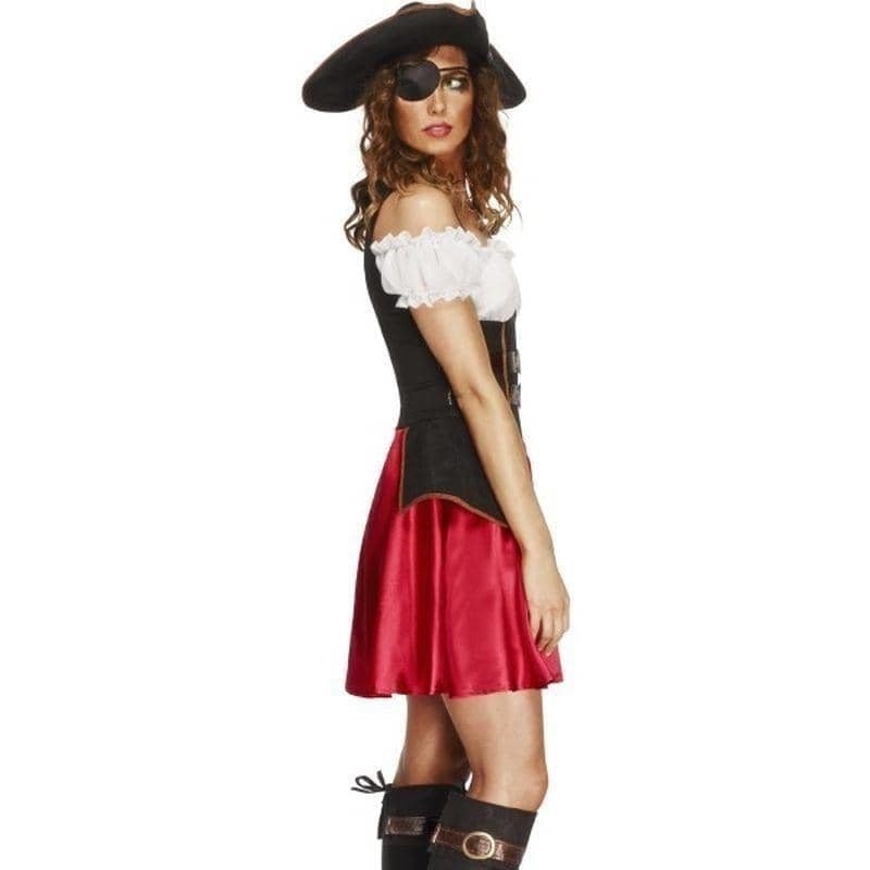Fever Pirate Wench Costume Adult Black Red_3