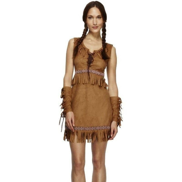 Fever Pocahontas Costume Adult Brown_1