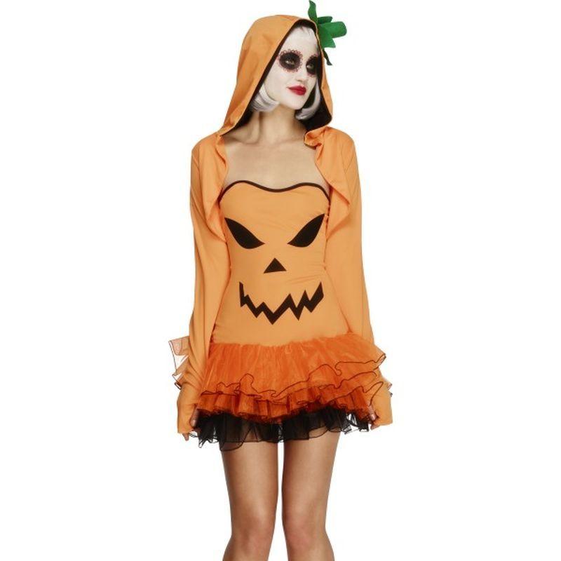 Fever Pumpkin Costume Tutu Dress Adult Orange_1