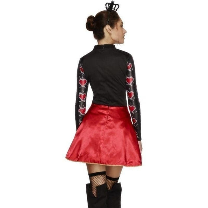 Fever Queen Of Hearts Costume Adult Black Red_2