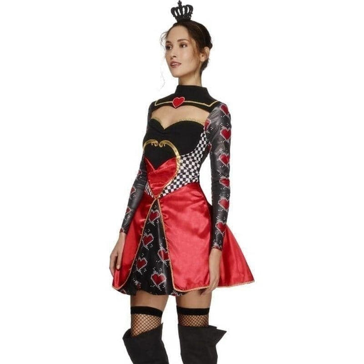 Fever Queen Of Hearts Costume Adult Black Red_3
