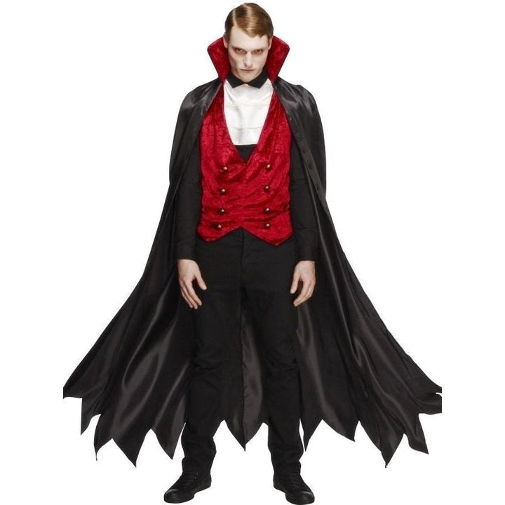 Fever Vampire Costume Adult Black Red_3