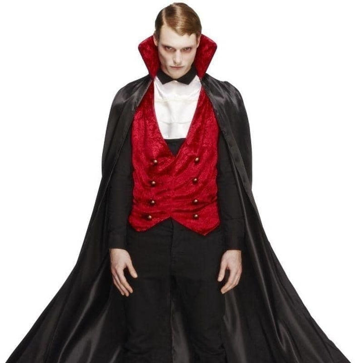 Fever Vampire Costume Adult Black Red_1