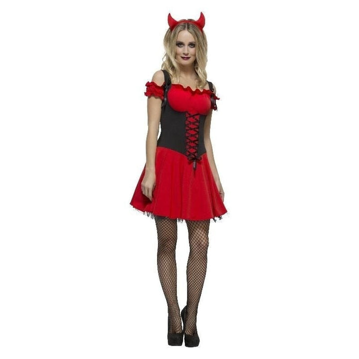Fever Wicked Devil Costume Adult Red Black_3