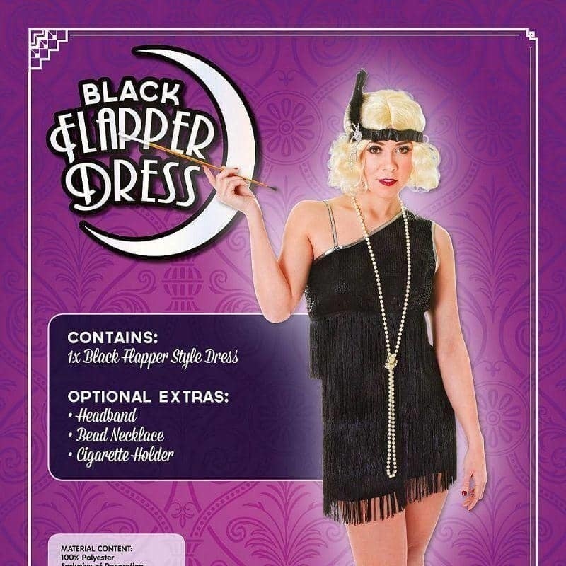 Size Chart Flapper Dress Ladies Costume