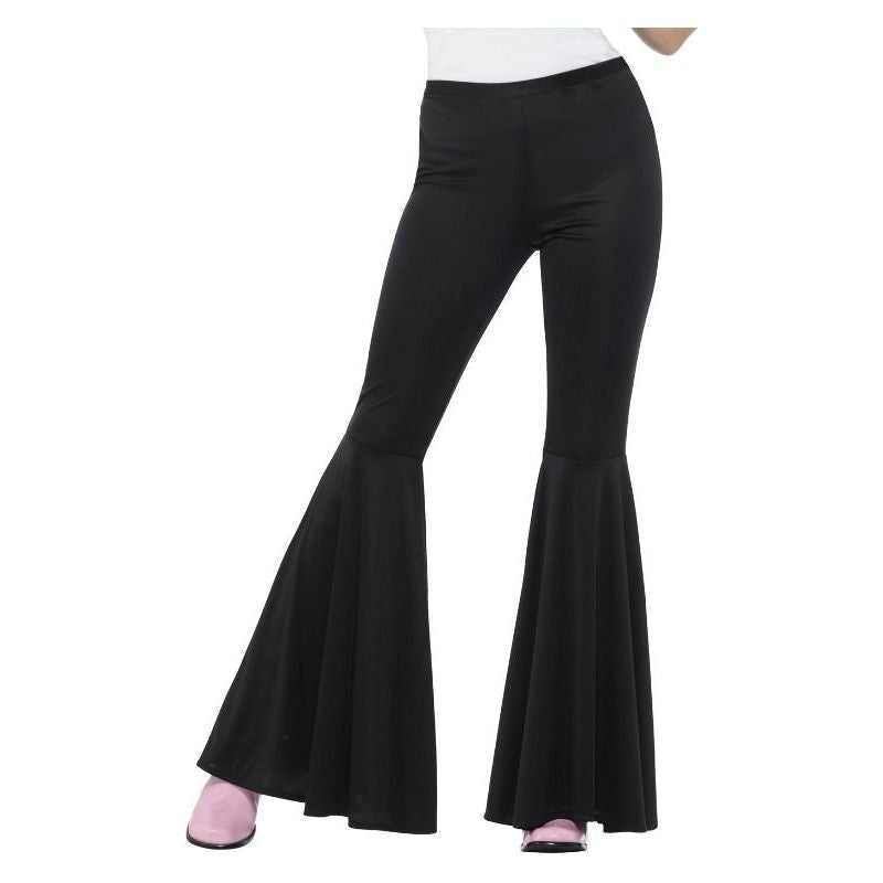 Flared Trousers Ladies Adult Black_2