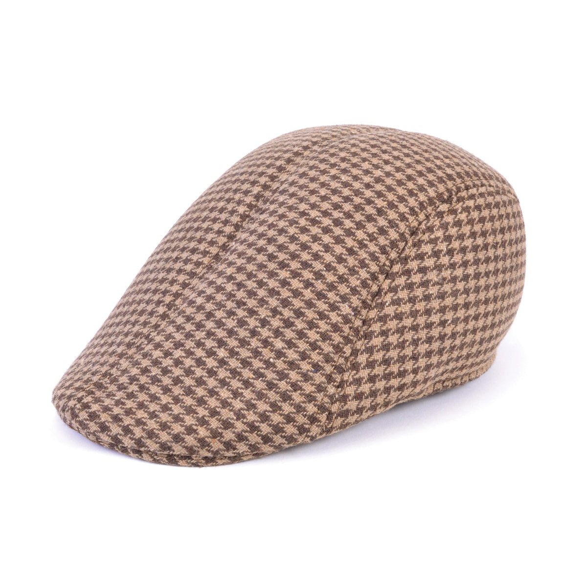 Flat Cap Tweed Brown Hat 1