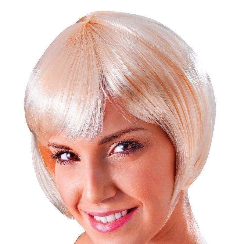 Flirty Flick Blonde Wig Bob Hair_1
