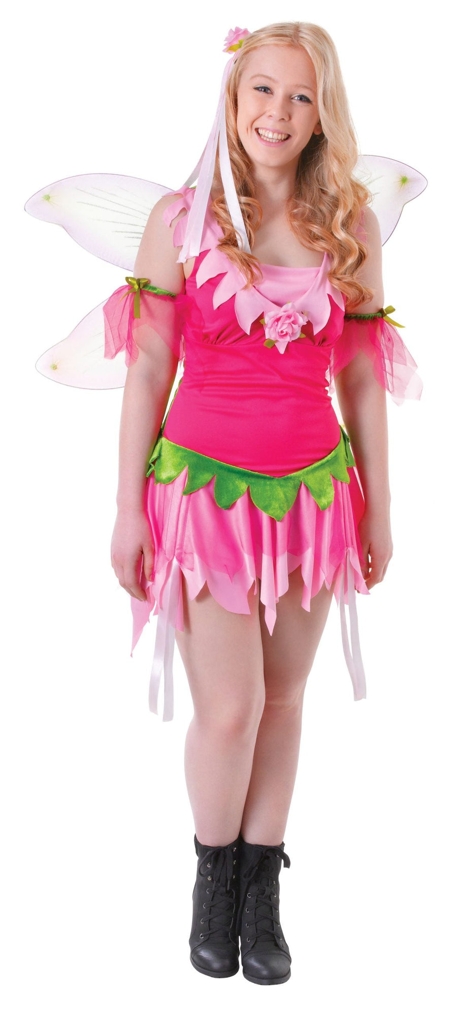 Flower Fairy Costume Teen Size Frayed Skirt 12-15 Years_1