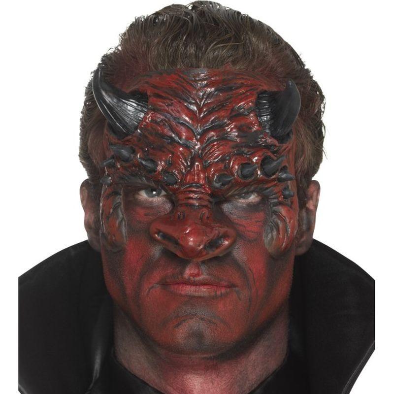 Foam Latex Devil Head Prosthetic Adult Red_1