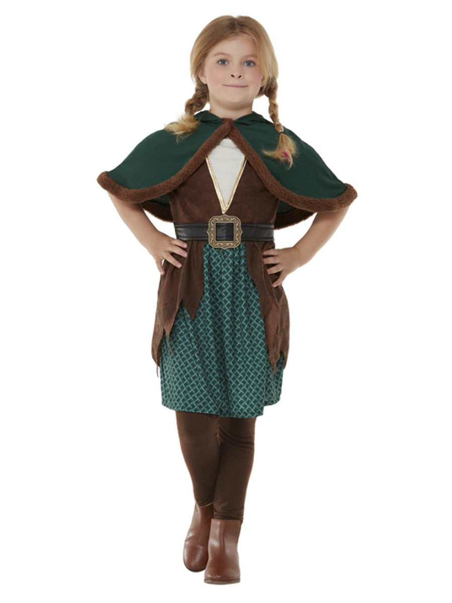 Forest Archer Costume Girls Robin Hood_2
