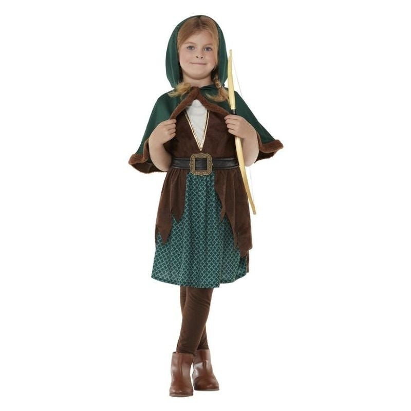 Forest Archer Costume Girls Robin Hood_1