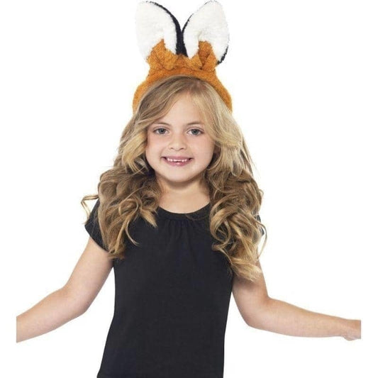 Fox Kit Kids Brown Ears Headband and Tail Instant Costume 2