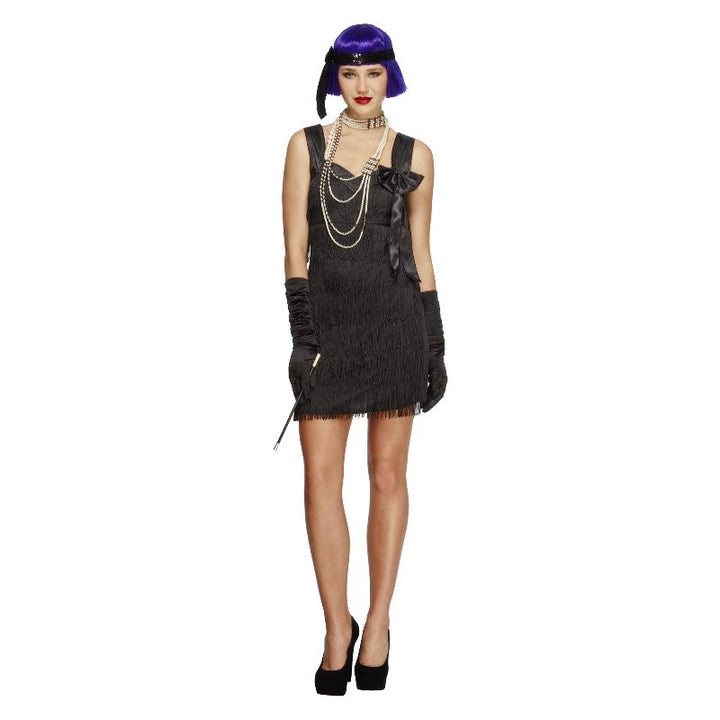 Foxy Flapper Costume Black Dress_1