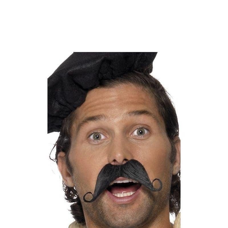 Frenchman Moustache Adult Black_1