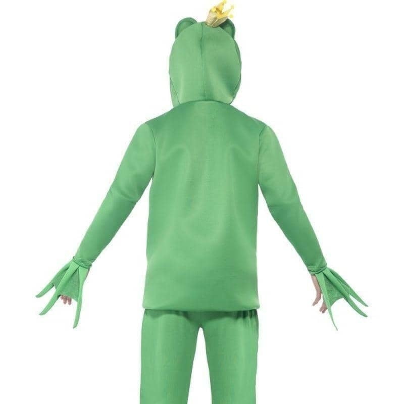 Frog Prince Costume Top With Attached Gloves Adult Green_3