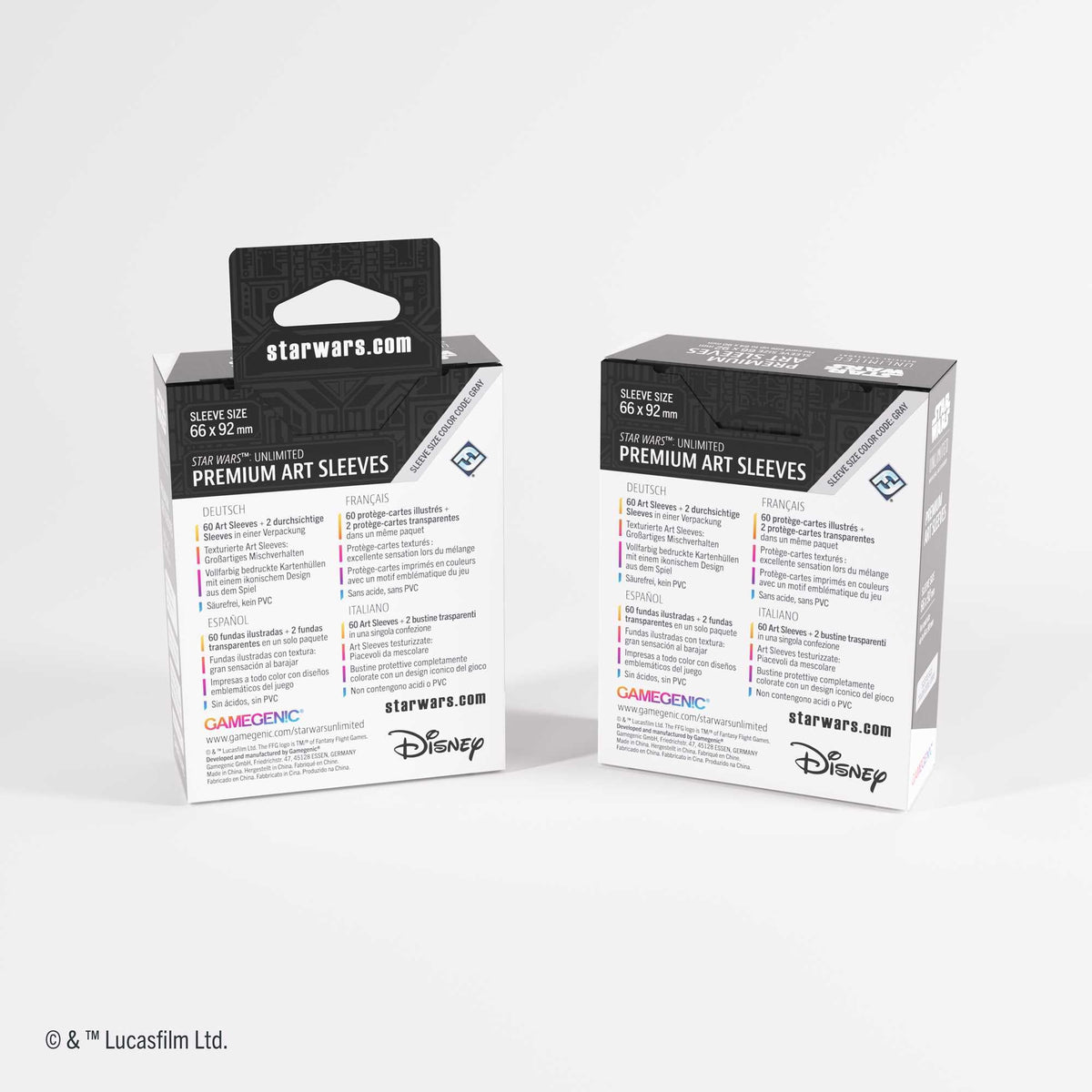 Gamegenic Star Wars: Unlimited Premium Art Sleeves - Card Back White 5