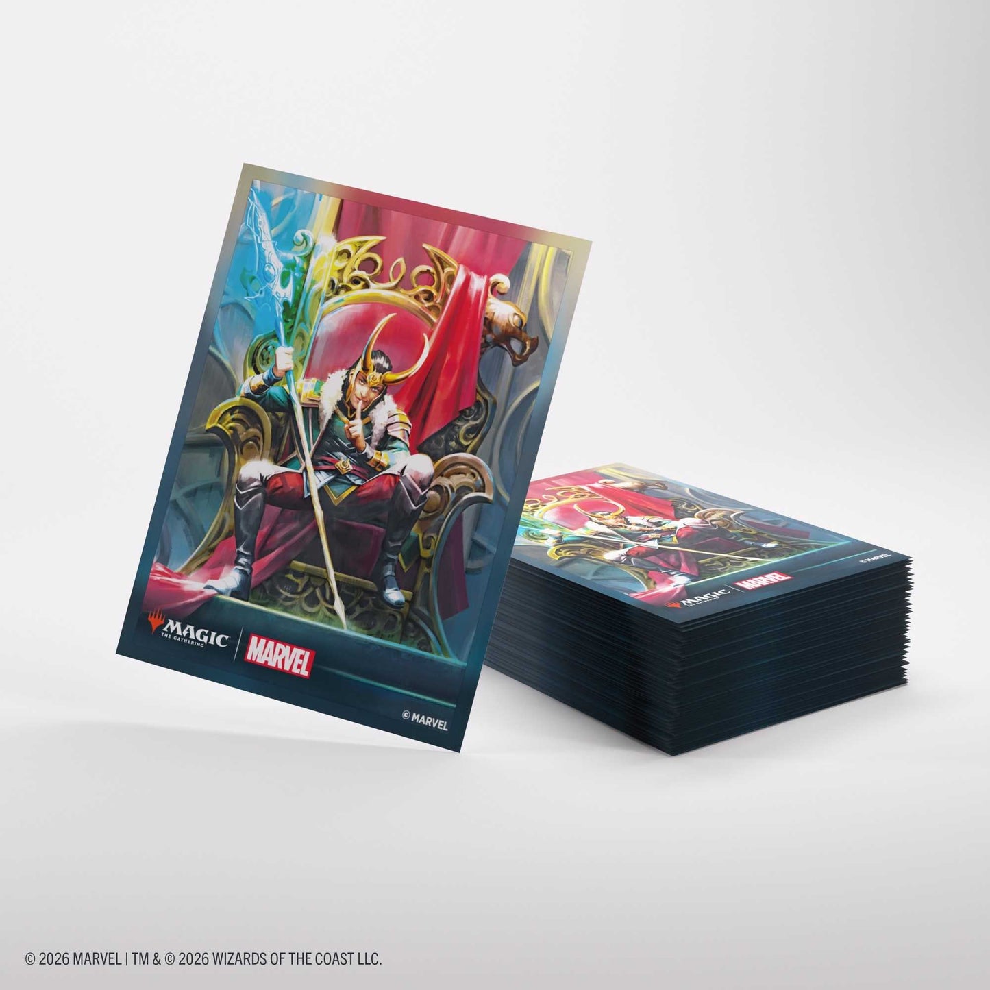 Gamegenic Magic the Gathering Marvel Super Heroes Premium Art Sleeves Loki Doctor Doom Card Game Accessory