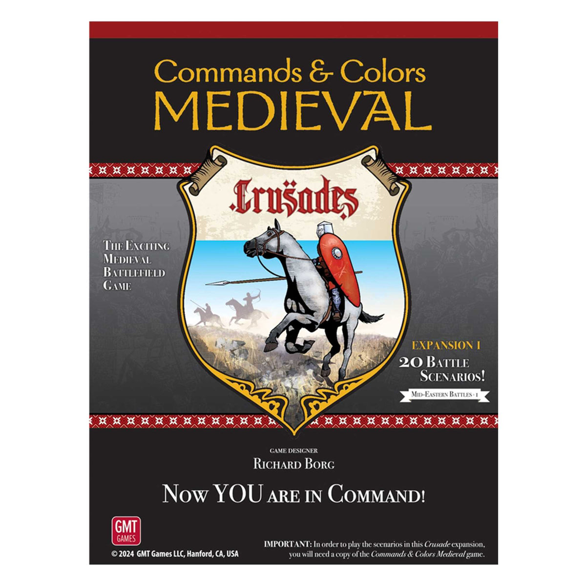 Crusades Expansion 1 Commands and Colors Medieval Board Game by GMT 1