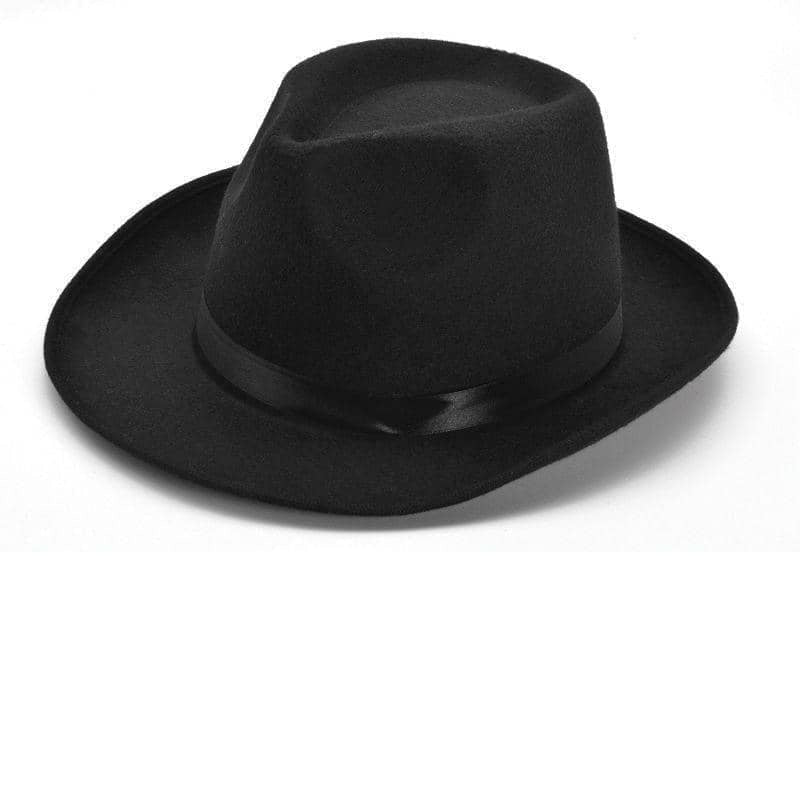 Size Chart Gangster Hat Wool Felt Black Fedora