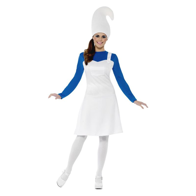 Garden Gnome Costume Female White and Blue