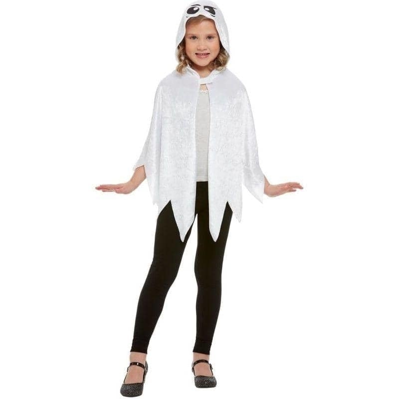 Ghost Hooded Cape Child White_1