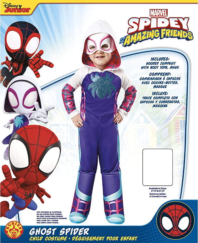 Ghost Spider Costume for Toddlers Spider Gwen Spidey Amazing Friends 9