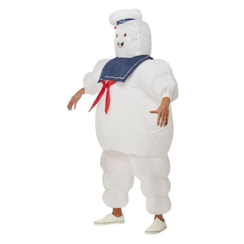 Ghostbusters Inflatable Stay Puft Licensed Costume Adult White 3