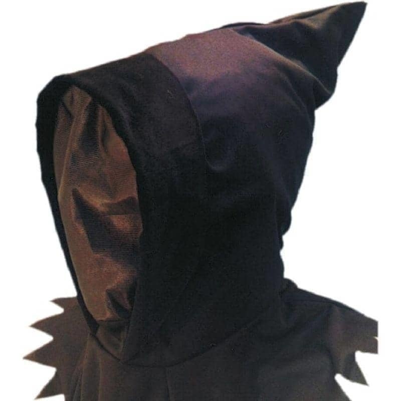 Ghoul Hood And Mask Adult Black_1