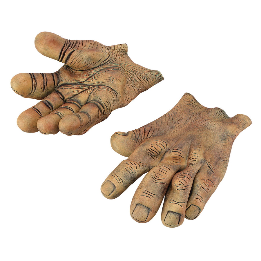 Giant Brown Monster Hands Vinyl Gloves_1