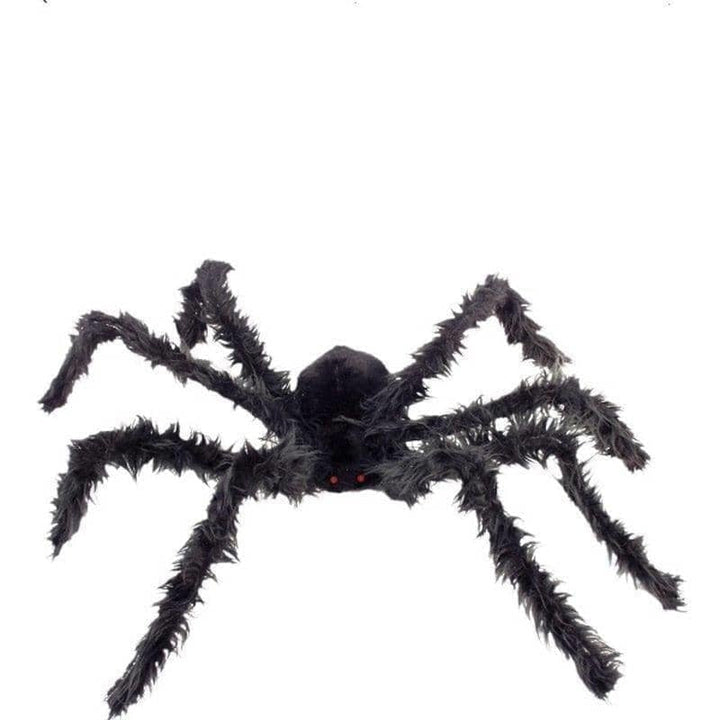 Giant Hairy Spider With Light Up Eyes Adult Black_1