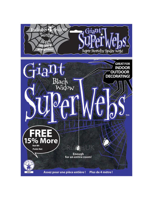 Giant Spiderwebs 20g with 4 Spiders_1